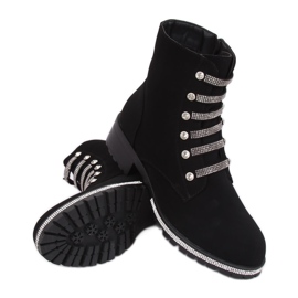 Černé vojenské boty CH1818-2 černé černý