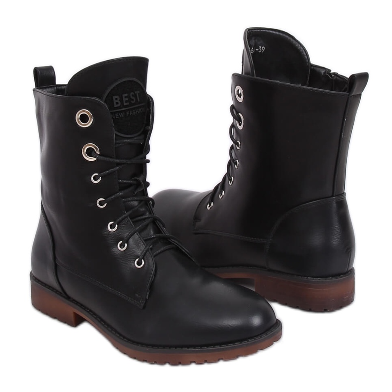 Černé pracovní boty W361 černé černá