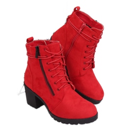 Červené boty na chrániči W358 Red červený