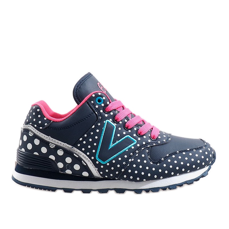 Tmavě modrá sportovní obuv B1573-3 námořnická modrá šedá