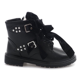 Teplé extravagantní boty TL0129-1 černé černá