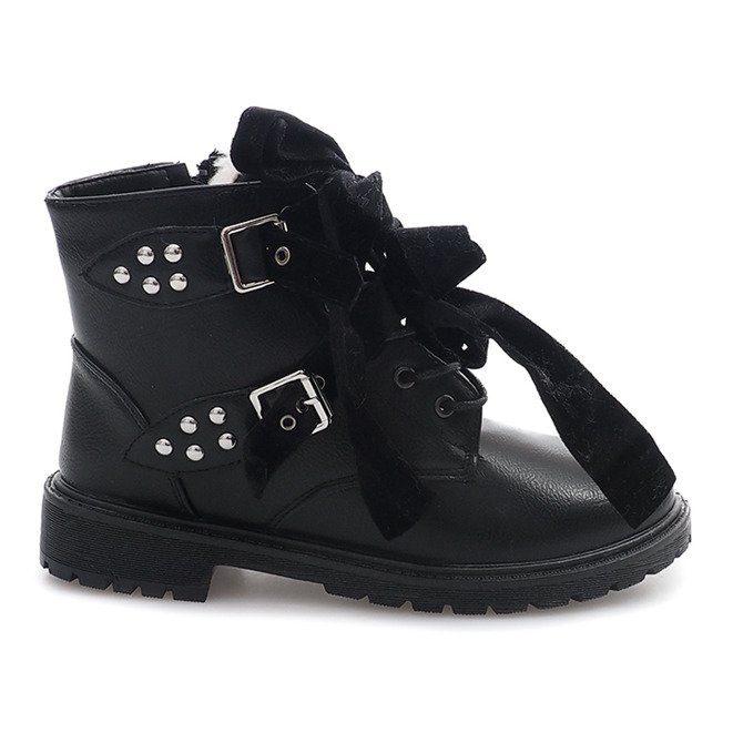 Teplé extravagantní boty TL0129-1 černé černá