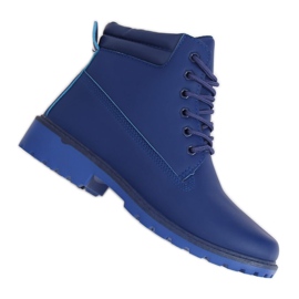 Dámské kozačky tmavě modré W-3033 Blue námořnická modrá Dámské kozačky tmavě modré W-3033 Blue námořnická modrá