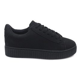 Creepers boty na černé platformě MB-1 černý