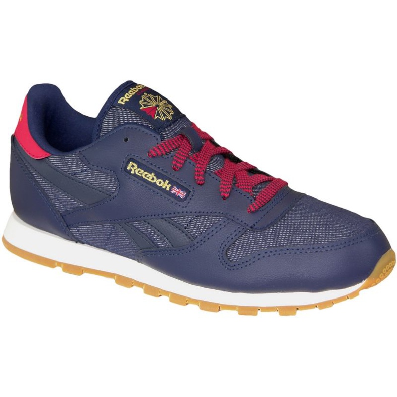 Reebok Classic Leather Dg Jr AR2042 modrý Reebok Classic Leather Dg Jr AR2042 modrý