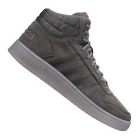 Boty adidas Hoops 2.0 Mid M B44635 šedá