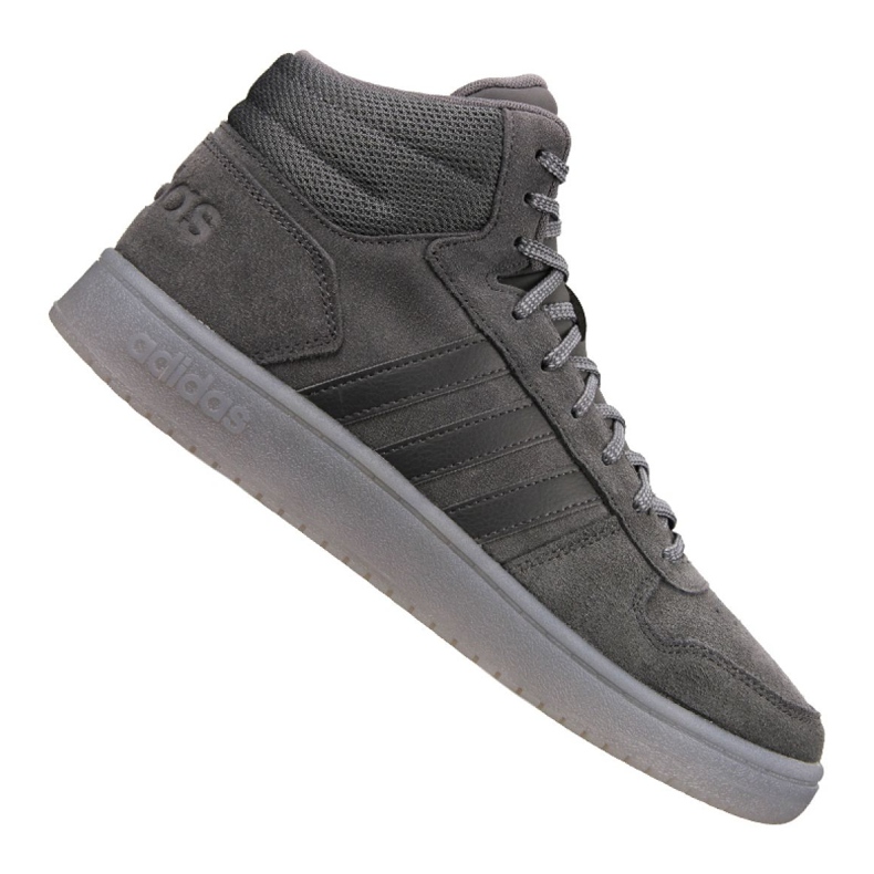 Boty adidas Hoops 2.0 Mid M B44635 šedá