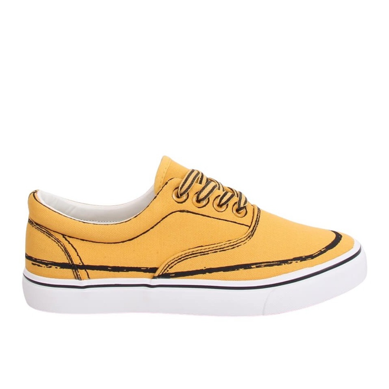 Žluté dámské tenisky BS103 Yellow žlutá