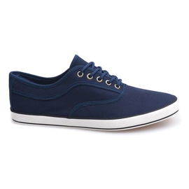 Šněrovací tenisky z tenisek B001 Marineblau námořnická modř