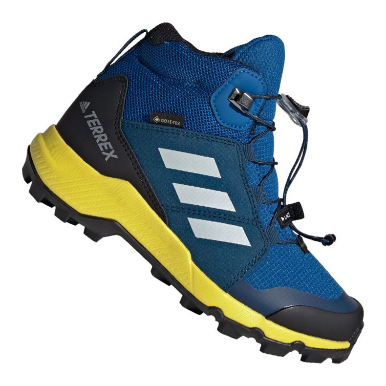 Boty adidas Terrex Mid Gtx Jr BC0596 černá modrý zelená