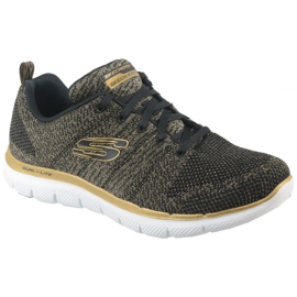 Boty Skechers Flex Appeal 2.0 W 12771-BKGD černý vícebarevný