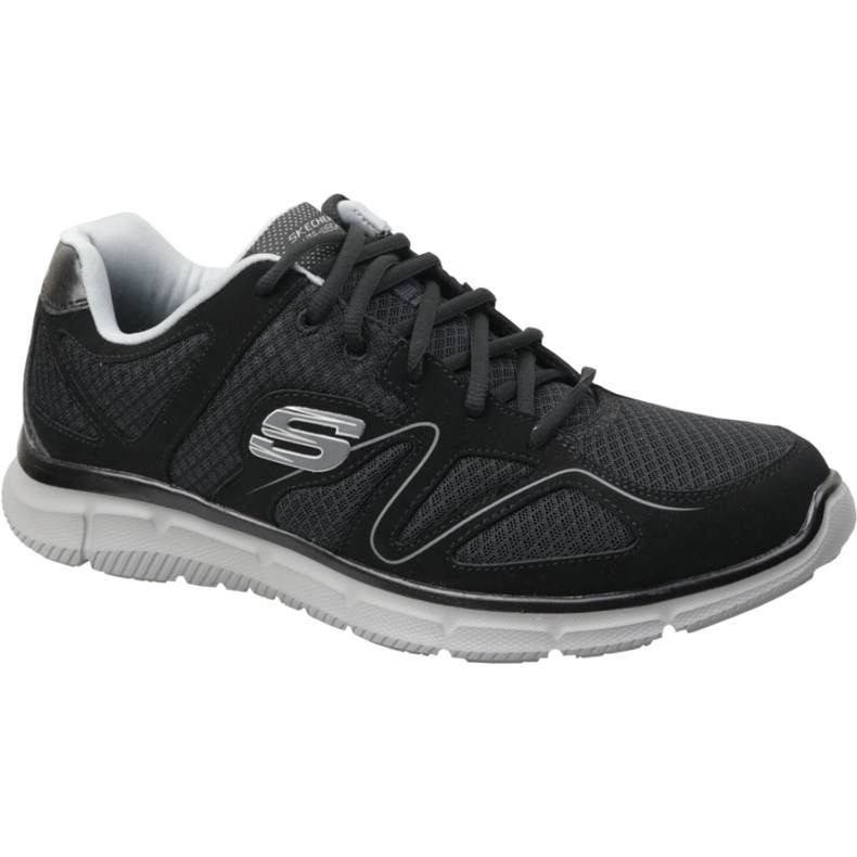 Boty Skechers Satisfaction M 58350-BKGY černá