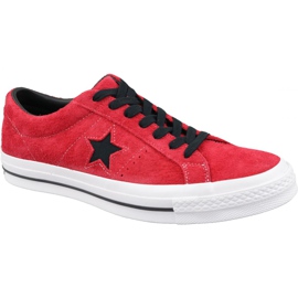 Červené boty Converse One Star M 163246C červený