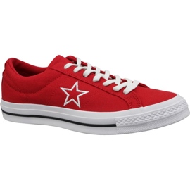 Červené boty Converse One Star Ox M 163378C červený
