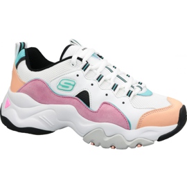 Boty Skechers D'Lites 3.0 Zenway W 12955-WPKB bílý vícebarevný Boty Skechers D'Lites 3.0 Zenway W 12955-WPKB bílý vícebarevný