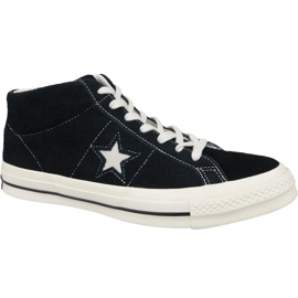 Boty Converse One Star Ox Mid Vintage Suede M 157701C černá Boty Converse One Star Ox Mid Vintage Suede M 157701C černá
