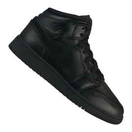 Nike Air Jordan 1 Mid Gs Jr 554725-090 černý