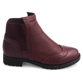 Klasické jazzové boty W102 Bordo červený