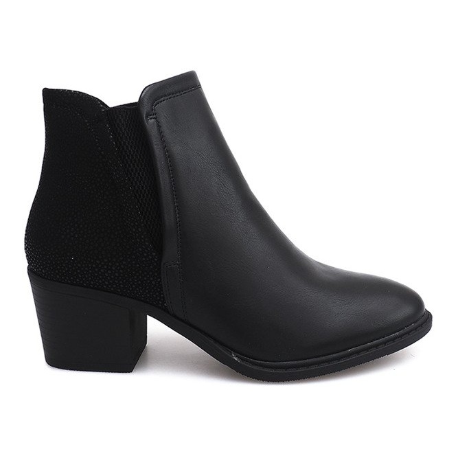 Boty na sloupku s gumou K77 Black černá