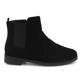Suede Booties Jodhpur FC-P07 Black černý