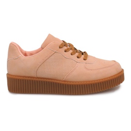 Creepers boty na nahé platformě HBK1015 béžový