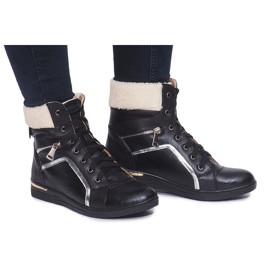 Teplé tenisky RY93022-1 černé černá