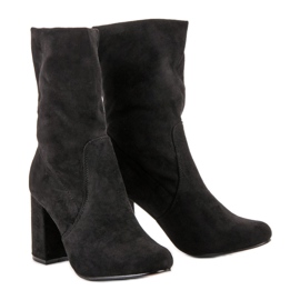 Super Mode Nazouvací boty na sloupek černý