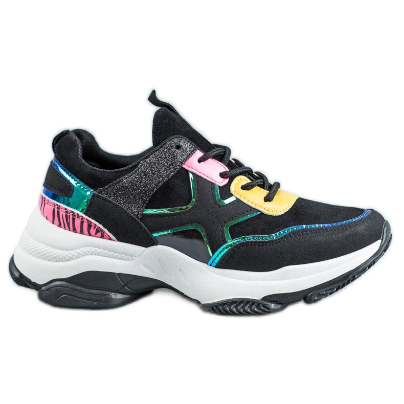 SHELOVET Módní sportovní obuv černá