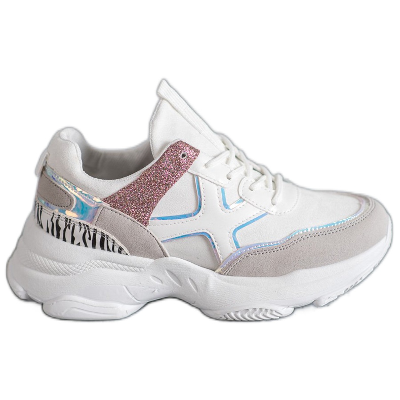 SHELOVET Módní sportovní obuv bílý