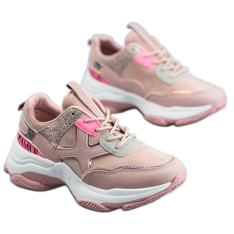 SHELOVET Módní sportovní obuv růžový