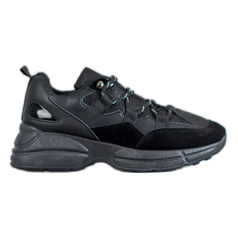 Muto Sportovní obuv se třpytkami černá