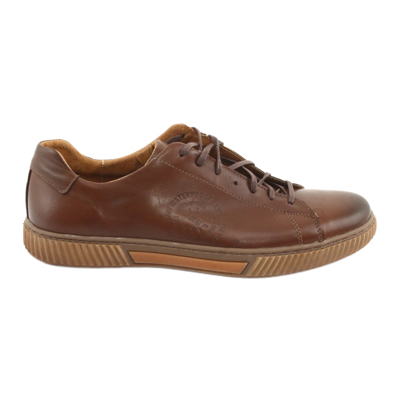 Riko Sports Leather Shoes 893 Brown hnědý