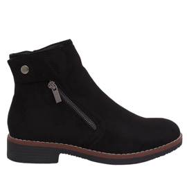 Dámské černé boty Jodhpur 8B908 Black černá
