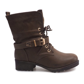 Workery 6616 Khaki boty zelená