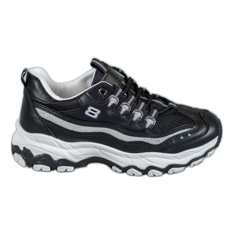 Yes Mile Tenisky se třpytkami černá