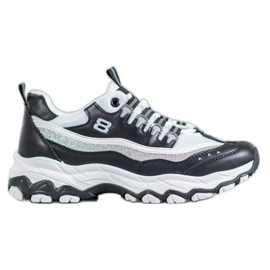 Yes Mile Tenisky se třpytkami bílý černý