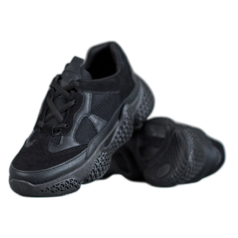 SHELOVET Dámské černé tenisky černá