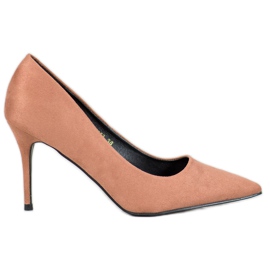 Diamantique Béžové vysoké podpatky béžový