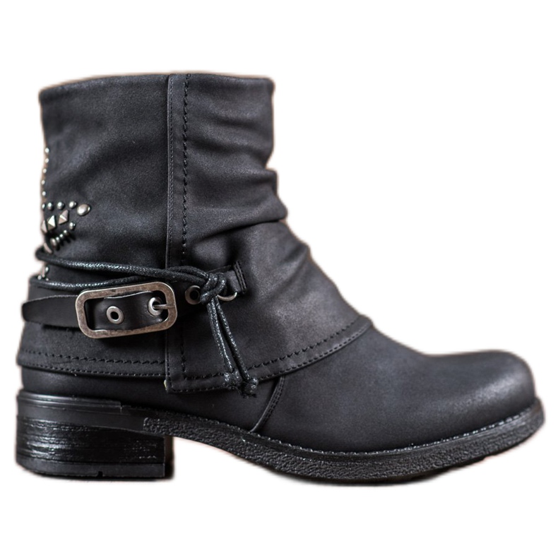 SHELOVET Pracovníci s ozdobnou sponou černá