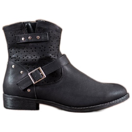 Groto Gogo Prolamované botičky se sponou černý