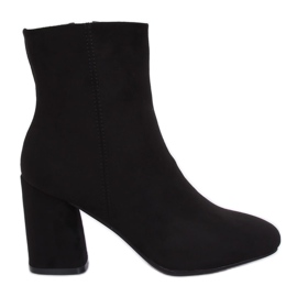 Černá 3486 Černé vysoké podpatky černý