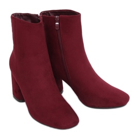 Maroon 3486 Víno Červené vysoké podpatky červený