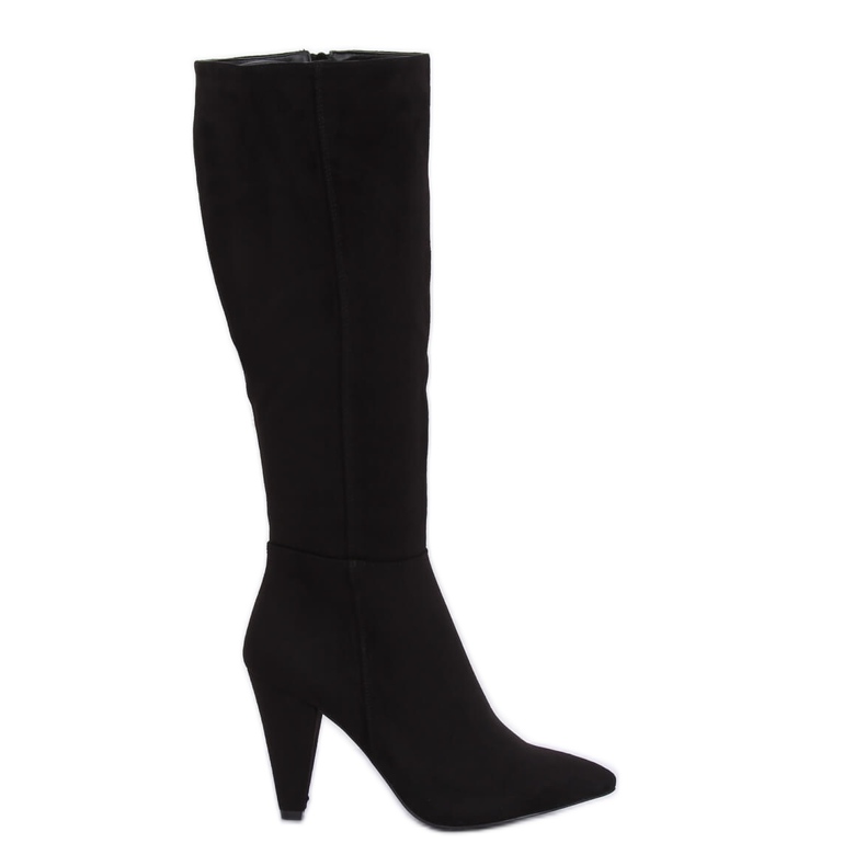 Klasické černé vysoké podpatky 8677 černé černá Klasické černé vysoké podpatky 8677 černé černá