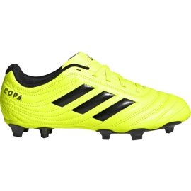 Kopačky Adidas Copa 19.4 Fg Jr F35461 žlutá žlutá Kopačky Adidas Copa 19.4 Fg Jr F35461 žlutá žlutá