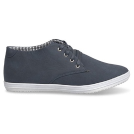Módní vysoké tenisky 3232 Navy Blue námořnická modř