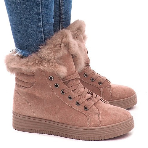 Teplé tenisky AB-14 růžové růžový Teplé tenisky AB-14 růžové růžový