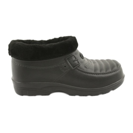 Atletico Galoše izolované kožešinou černý