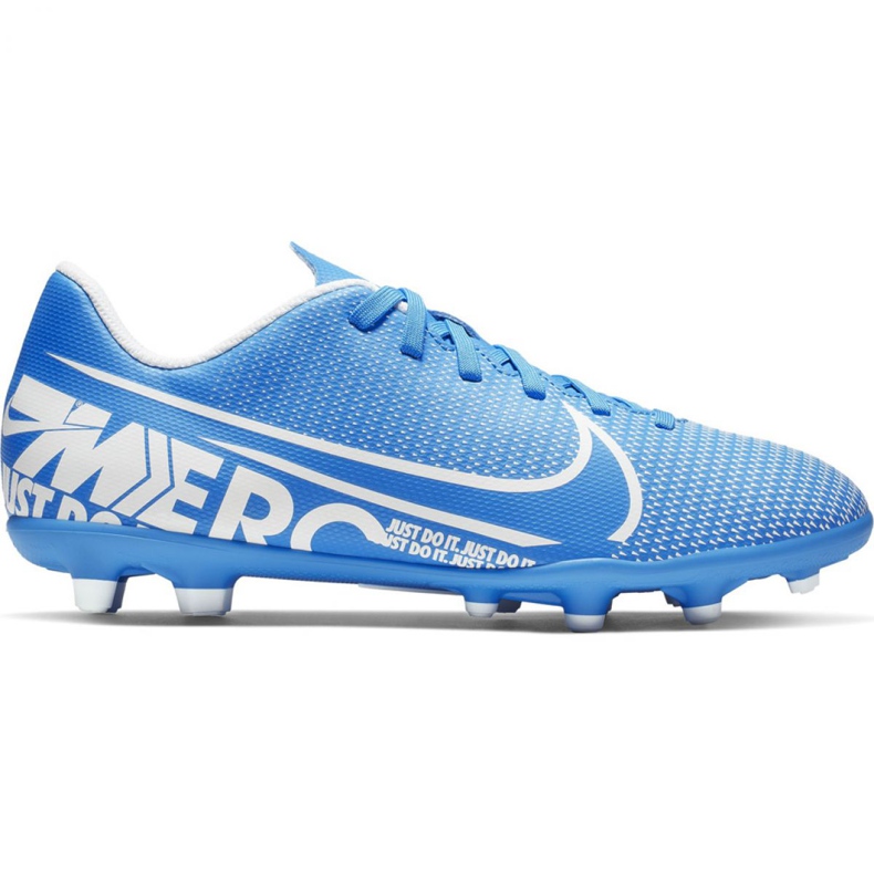 Kopačky Nike Mercurial Vapor 13 Club FG / MG Jr AT8161-414 modrý modrý