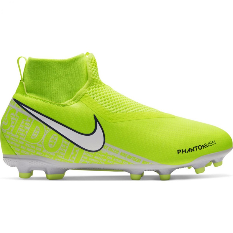 Kopačky Nike Phantom Vsn Academy Df FG / MG Jr AO3287-717 žlutá žlutá