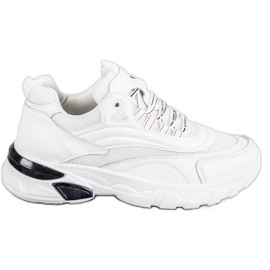 SHELOVET Módní tenisky bílý